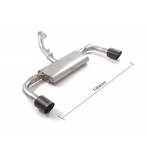 Ragazzon | Terminale silenziato con finali sdoppiati rotondi in Carbonio per Ford Focus Mk4 1.0/1.5 Ecoboost (125cv/150cv)