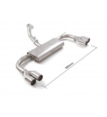 Ragazzon | Terminale silenziato con finali sdoppiati rotondi doppi cromati per Ford Focus Mk4 1.0/1.5 Ecoboost (125cv/150cv)