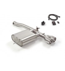 Ragazzon | Terminale silenziato con finali rotondi cromati con valvola per MINI F56 Cooper S 2.0 (192cv)