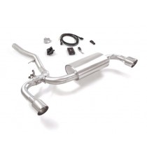 Ragazzon | Terminale silenziato con finali rotondi cromati con valvola per MINI Countryman F60 JCW ALL4 (231cv)