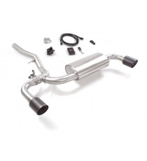 Ragazzon | Terminale silenziato con finali rotondi in Carbonio con valvola per MINI Countryman F60 JCW ALL4 (231cv)