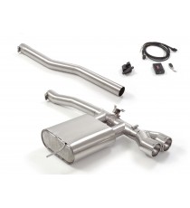Ragazzon | Terminale silenziato + Centrale non silenziato con finali rotondi cromati con valvola per MINI F56 JCW 2.0 (231cv) 11/2020 Ragazzon | Terminale silenziato + Centrale non silenziato con finali rotondi cromati con valvola per MINI F56 JCW 2.0 (231cv) 11/2020