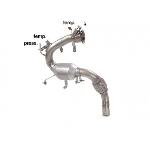 Ragazzon | Downpipe Catalizzato per MINI Clubman R55 Cooper D 1.6 (111cv) SD 2.0 (143cv) COMPATIBILE CON POSTERIORE ORIGINALE