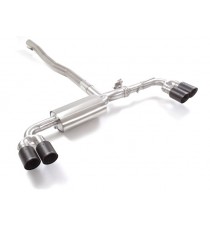 Ragazzon | Terminale silenziato con valvole con finali sdoppiati rotondi in Carbonio per Mercedes W177 A35 AMG 4Matic (306cv)