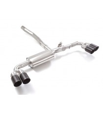 Ragazzon | Terminale silenziato con valvole con finali rotondi sdoppiati in Carbonio per Mercedes W177 A250 4Matic (225cv)