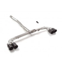 Ragazzon | Terminale non silenziato senza valvole con finali rotondi sdoppiati in Carbonio per Mercedes W177 A250 4MATIC (225cv)