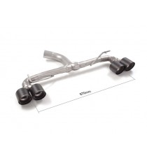 Ragazzon | Terminale non silenziato con doppi finali rotondi in Carbonio per Toyota Yaris GR 1.6 (260cv) 2020>> DA MONTARE IN COPPIA CON 55.0719.00 - 57.0149.00
