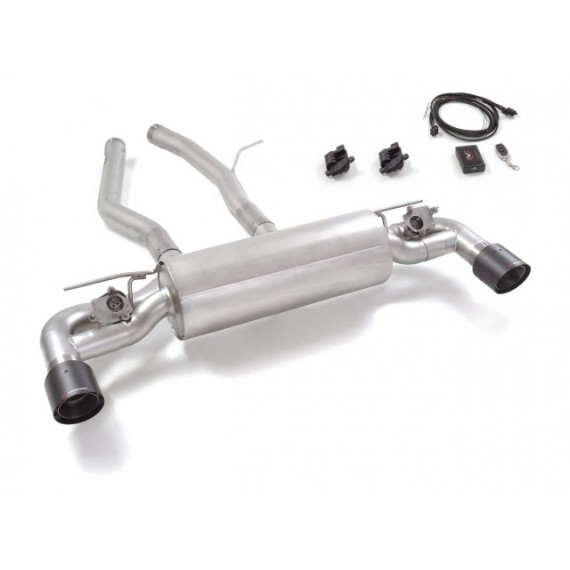 Ragazzon | Impianto di scarico con terminali rotondi neri con valvole per Toyota Supra GR 3.0 Mk5 (340cv)