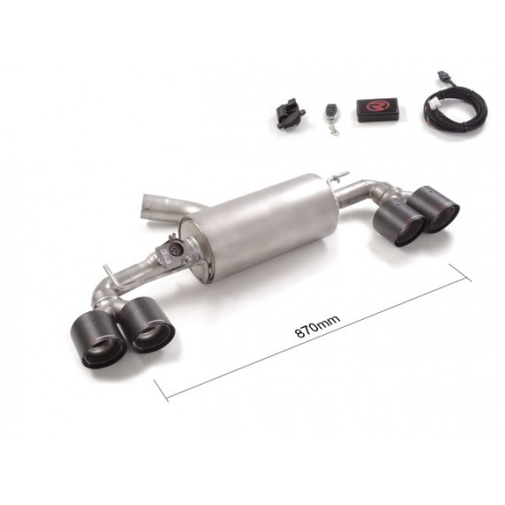 Ragazzon | Terminale silenziato con finali rotondi in Carbonio sfalsati con valvole per Toyota Yaris GR 1.6 (260cv) 2020>> DA MONTARE IN COPPIA CON 55.0719.00 - 57.0149.00 Ragazzon | Terminale silenziato con finali rotondi in Carbonio sfalsati con valvole per Toyota Yaris GR 1.6 (260cv) 2020>> DA MONTARE IN COPPIA CON 55.0719.00 - 57.0149.00