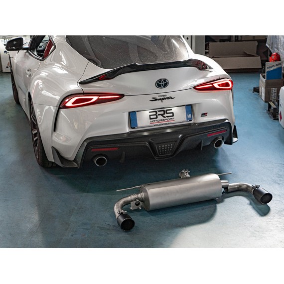 Ragazzon | Impianto di scarico con terminali rotondi neri per Toyota Supra GR 2.0 Mk5 (260cv)