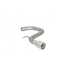 Ragazzon | Terminale non silenziato con finale rotondo cromato per Volkswagen Golf 6 1K 1.6TDi DPF (105cv)