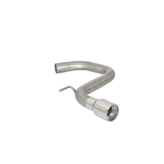 Ragazzon | Terminale non silenziato con finale rotondo cromato per Volkswagen Golf 6 1K 1.6TDi DPF (105cv)