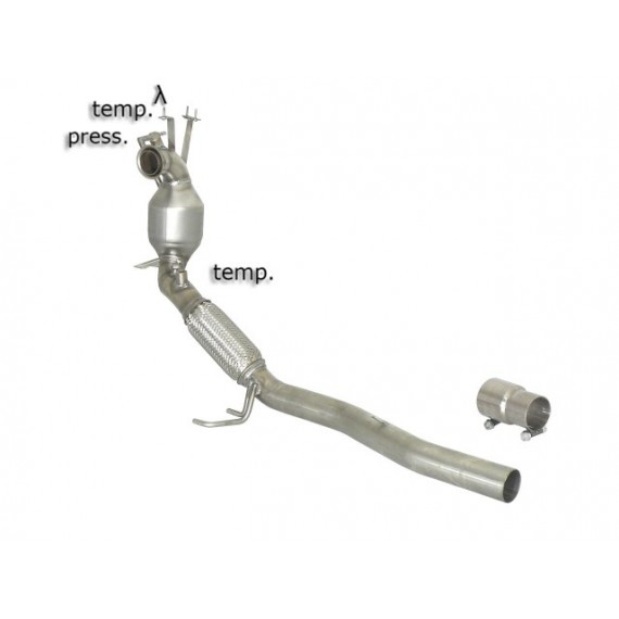 Ragazzon | Downpipe Catalizzato per Volkswagen Golf 6 1K 1.6TDi DPF (90cv) COMPATIBILE CON POSTERIORE ORIGINALE Ragazzon | Downpipe Catalizzato per Volkswagen Golf 6 1K 1.6TDi DPF (90cv) COMPATIBILE CON POSTERIORE ORIGINALE