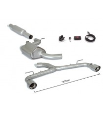 Ragazzon | Cat-Back + Centrale silenziato con valvole per Volkswagen Golf 7 AU 2.0TSI GTI (220cv/230cv/265cv/310cv) Ø76mm Ragazzon | Cat-Back + Centrale silenziato con valvole per Volkswagen Golf 7 AU 2.0TSI GTI (220cv/230cv/265cv/310cv) Ø76mm