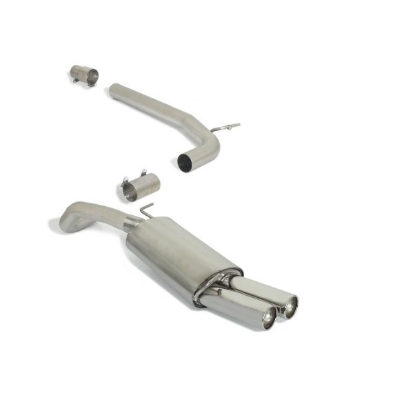 Ragazzon | Terminale silenziato + Centrale non silenziato per Volkswagen Polo Mk5 6C 1.8TSI (192cv)