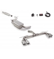 Ragazzon | Cat-Back + centrale silenziato con terminali separati ovali sfalsati cromati per Volkswagen Golf 7.5 AU 2.0TSI GTI (230cv/245cv) Ø76mm Ragazzon | Cat-Back + centrale silenziato con terminali separati ovali sfalsati cromati per Volkswagen Golf 7.5 AU 2.0TSI GTI (230cv/245cv) Ø76mm