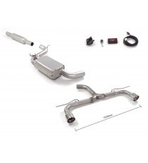Ragazzon | Cat-Back + Centrale silenziato con Terminali separati rotondi cromati per Volkswagen Golf 7.5 AU 2.0TSI GTI (230cv/245cv) Ø76mm DA MONTARE IN COPPIA CON: 50.0560.80 - 50.0561.80 Ragazzon | Cat-Back + Centrale silenziato con Terminali separati rotondi cromati per Volkswagen Golf 7.5 AU 2.0TSI GTI (230cv/245cv) Ø76mm DA MONTARE IN COPPIA CON: 50.0560.80 - 50.0561.80