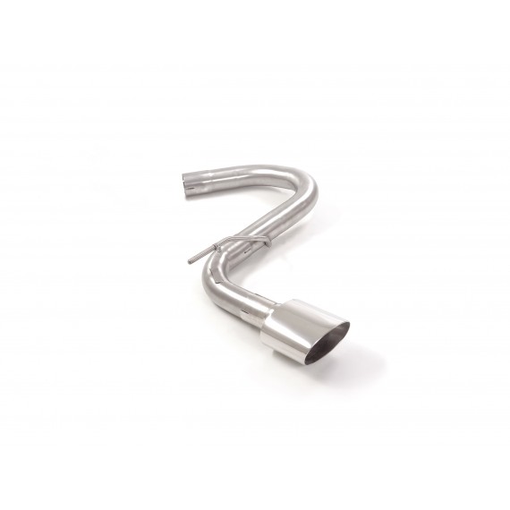 Ragazzon | Terminale non silenziato con finale obliquo cromato per Volkswagen Golf 7 AU 1.6TDi (90cv/105cv/110cv)