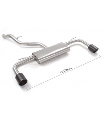Ragazzon | Terminale silenziato con finali rotondi in Carbonio per Volkswagen Golf 8 CD 1.5TSI (130cv/150cv) Ragazzon | Terminale silenziato con finali rotondi in Carbonio per Volkswagen Golf 8 CD 1.5TSI (130cv/150cv)
