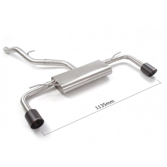 Ragazzon | Terminale silenziato con finali rotondi in Carbonio per Volkswagen Golf 8 CD 1.5TSI (130cv/150cv)