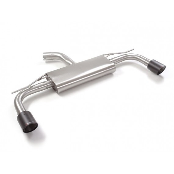 Ragazzon | Terminale silenziato con finali rotondi in Carbonio per Volkswagen Golf 8 CD 2.0GTI (245cv) Ø70mm