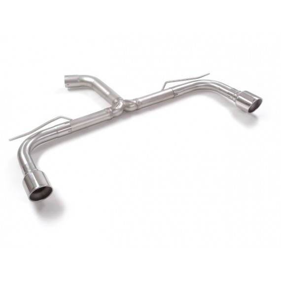 Ragazzon | Terminale non silenziato con finali rotondi cromati per Volkswagen Golf 8 CD 2.0GTI (245cv) Ø70mm