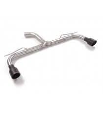 Ragazzon | Terminale non silenziato con finali rotondi neri per Volkswagen Golf 8 CD 2.0GTI (245cv) Ø70mm