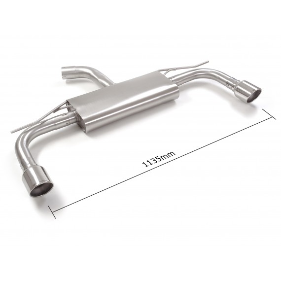 Ragazzon | Terminale silenziato con finali rotondi cromati per Volkswagen Golf 8 CD 1.5TSI (150cv) Multilink
