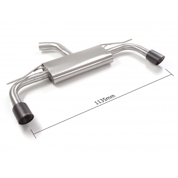Ragazzon | Terminale silenziato con finali rotondi in Carbonio per Volkswagen Golf 8 CD 1.5TSI (150cv) Multilink