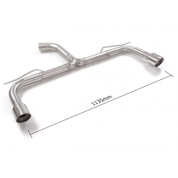 Ragazzon | Terminale non silenziato con finali rotondi cromati per Volkswagen Golf 8 CD 1.5TSI (150cv) Multilink