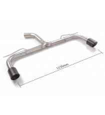 Ragazzon | Terminale non silenziato con finali rotondi in Carbonio per Volkswagen Golf 8 CD 1.5TSI (150cv) Multilink