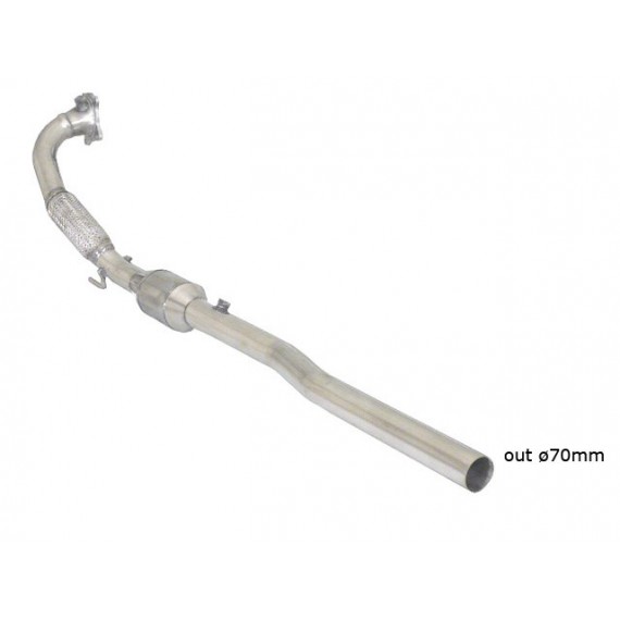 Ragazzon | Downpipe Catalizzato 200celle Ø70mm per Volkswagen Golf 6 1K 2.0 GTI TSI (210cv/235cv) NON COMPATIBILE CON POSTERIORE ORIGINALE