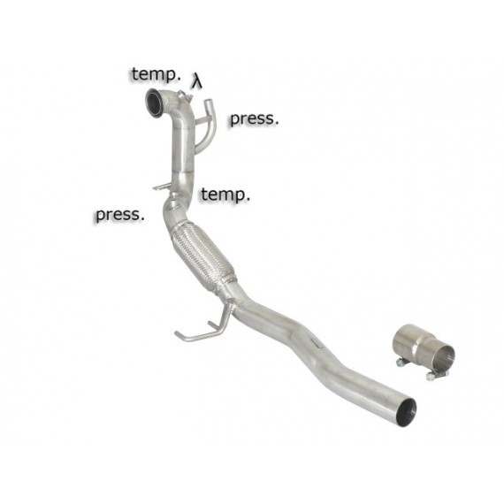 Ragazzon | Downpipe non Catalizzato per Volkswagen Golf 6 1K 2.0TDi (140cv) 2.0 GTD (170cv) COMPATIBILE CON POSTERIORE ORIGINALE