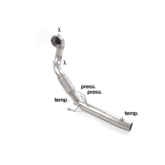 Ragazzon | Downpipe non Catalizzato per Volkswagen Golf 8 CD 2.0GTI (245cv) Clubsport (300cv) Ø70mm