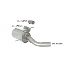 Ragazzon | Centrale silenziato Ø70mm per Volkswagen Golf 6 1K 2.0 GTI TSI (210cv/235cv) COMPATIBILE CON POSTERIORE ORIGINALE Ragazzon | Centrale silenziato Ø70mm per Volkswagen Golf 6 1K 2.0 GTI TSI (210cv/235cv) COMPATIBILE CON POSTERIORE ORIGINALE