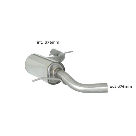 Ragazzon | Centrale silenziato Ø76mm per Volkswagen Golf 6 1K 2.0 GTI TSI (210cv/235cv) NON COMPATIBILE CON POSTERIORE ORIGINALE