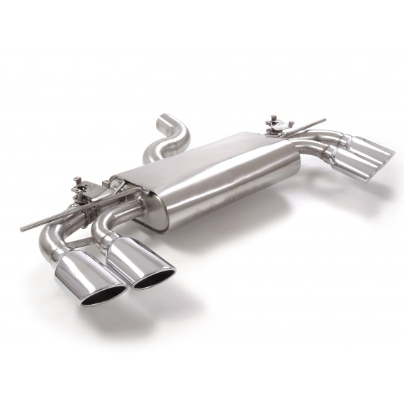 Ragazzon | Terminale silenziato con finali separati sdoppiati ovali cromati con valvole per Volkswagen Golf 7 R AU 2.0TSI 4Motion (300cv) Ø76mm DA MONTARE IN COPPIA CON 57.0092.00 - 55.0425.00