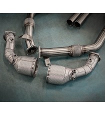 Downpipe CAT 100/200 celle in acciaio inossidabile per Audi RS4 B9/B9.5 con GPF 2019>2022 Downpipe CAT 100/200 celle in acciaio inossidabile per Audi RS4 B9/B9.5 con GPF 2019>2022