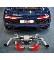 TFL Italy - Scarico SENZA Downpipe CON le valvole per Audi R8 V10 2022