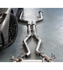 TFL Italy - SOLO Centrale SILENZIATO con sonde OPF in acciaio inossidabile per BMW M3 G80 Competition e M4 G82 Competition