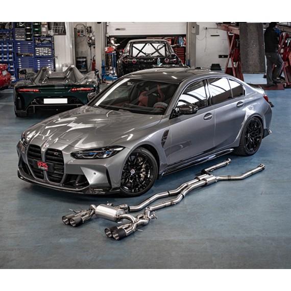 TFL Italy - Scarico COMPLETO silenziato con valvole in acciaio per BMW M3/M4 G80/G82 Competition