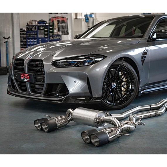 TFL Italy - SOLO Terminale SILENZIATO con valvole in acciaio per BMW M3/M4 G80/G82 Competition