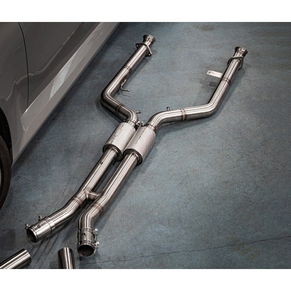 TFL Italy - SOLO Centrale SILENZIATO con sonde OPF in acciaio inossidabile per BMW M2 G87 Competition