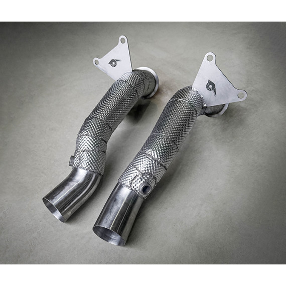 TFL Italy - Tronchetti NO CAT in acciaio inossidabile per Ferrari 458 Italia