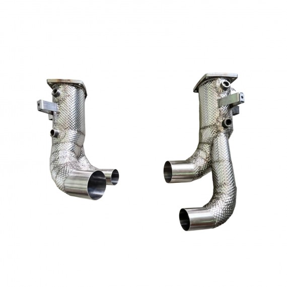 TFL Italy - Downpipe NO CAT in acciaio inossidabile per Porsche 911/991.2 Mk2 3.0L Carrera S, Carrera 4S, Carrera GTS, Carrera Cabrio
