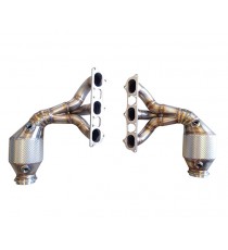 Collettori catalizzati 100 celle per Porsche 991 GT3 e GT3 RS Collettori catalizzati 100 celle per Porsche 991 GT3 e GT3 RS