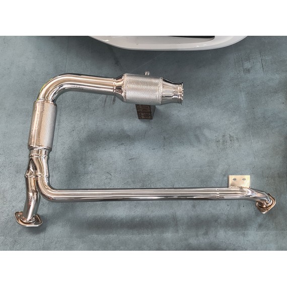 Tubi Style | Centrali + catalizzatore 200 celle per Porsche 718 Boxster e Cayman NO GPF da 55mm