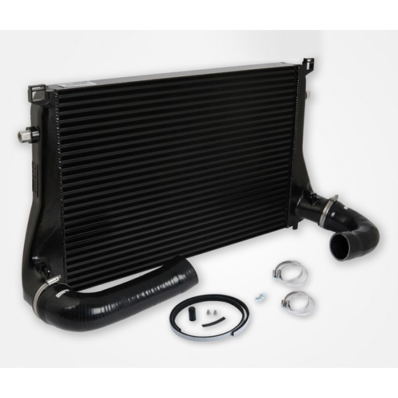 Do88 | Intercooler maggiorato + tubi neri in silicone per Audi / Seat / Skoda / Volkswagen 1.8 / 2.0 TSI (MQB) Gen 3